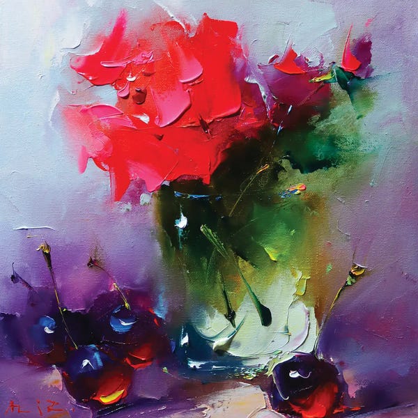 Fine Art Print: Red Rose For You by Aziz Sulaimanov