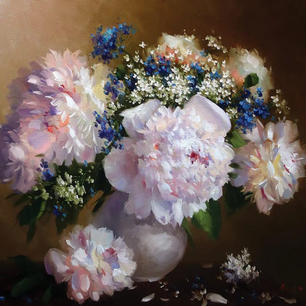 Aziz Sulaimanov: Peonies by Aziz Sulaimanov