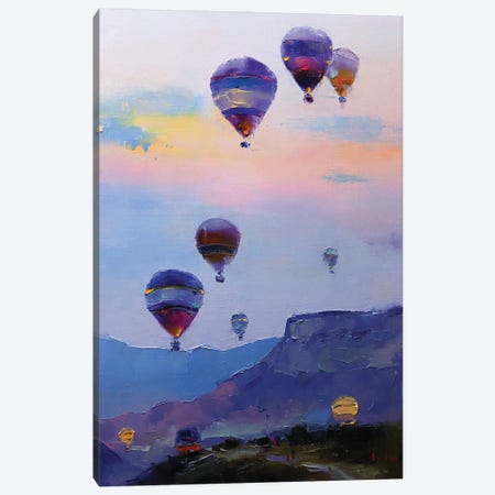 Balloon Flight Canvas Print #AZS74} by Aziz Sulaimanov Art Print
