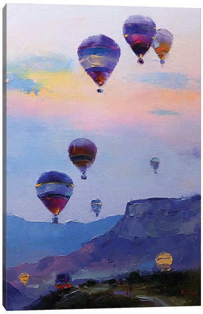 Balloon Flight Canvas Art Print - Aziz Sulaimanov