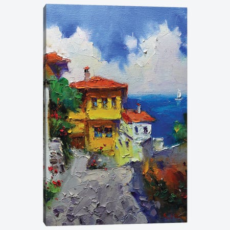 Yellow House Canvas Print #AZS75} by Aziz Sulaimanov Art Print