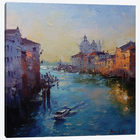 Venice, Grand Canal Canvas Print #AZS84} by Aziz Sulaimanov Canvas Artwork