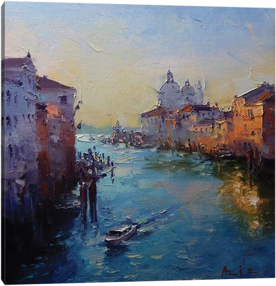 Venice, Grand Canal Canvas Art Print - Aziz Sulaimanov