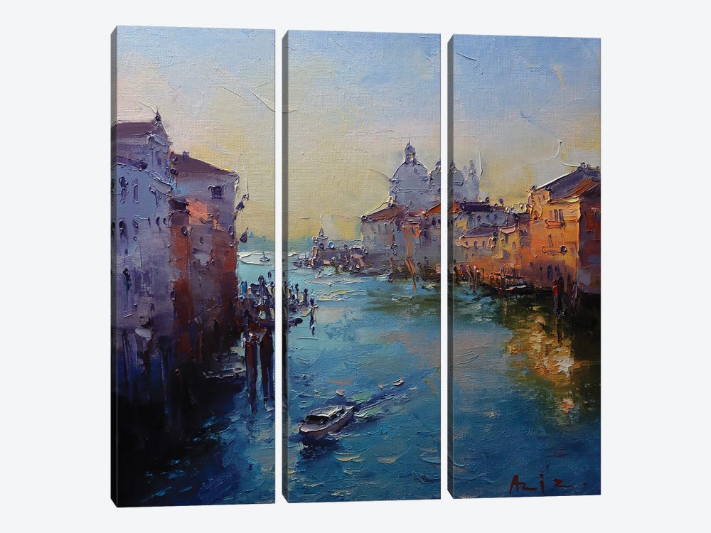 Venice, Grand Canal by Aziz Sulaimanov 3-piece Canvas Art
