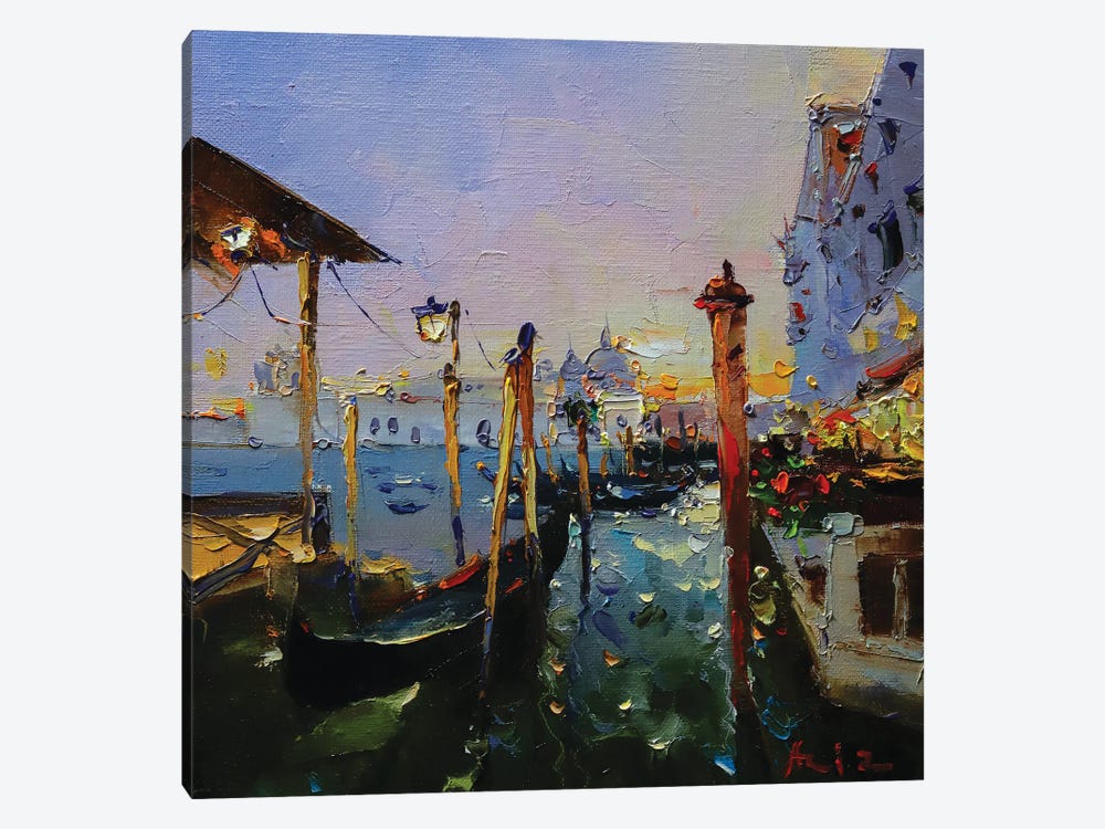 Venice Gondola by Aziz Sulaimanov 1-piece Canvas Artwork