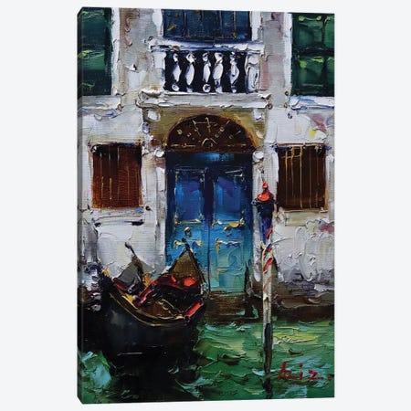 Venice Doors Canvas Print #AZS87} by Aziz Sulaimanov Canvas Wall Art