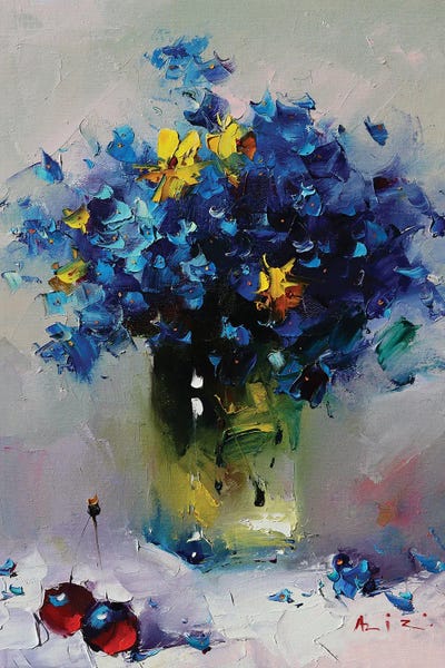 An Ode To Objects: Blue Bouquet by Aziz Sulaimanov