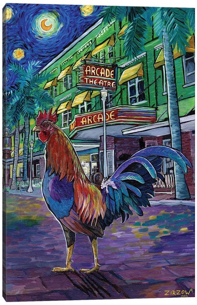 To Get To The Other Side (Downtown Fort Myers Arcade) Canvas Art Print - Chicken & Rooster Art