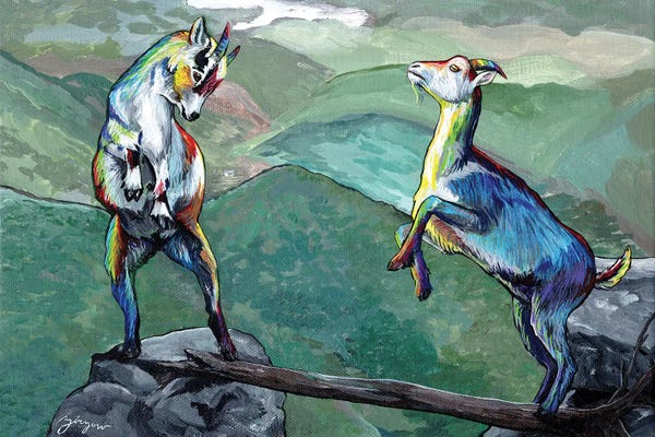 Amanda Zirzow: The Two Goats by Amanda Zirzow