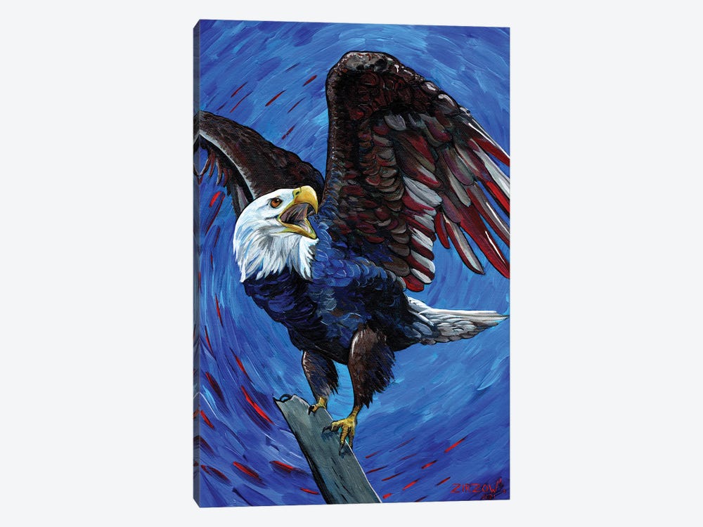 Old Glory Eagle by Amanda Zirzow 1-piece Canvas Artwork