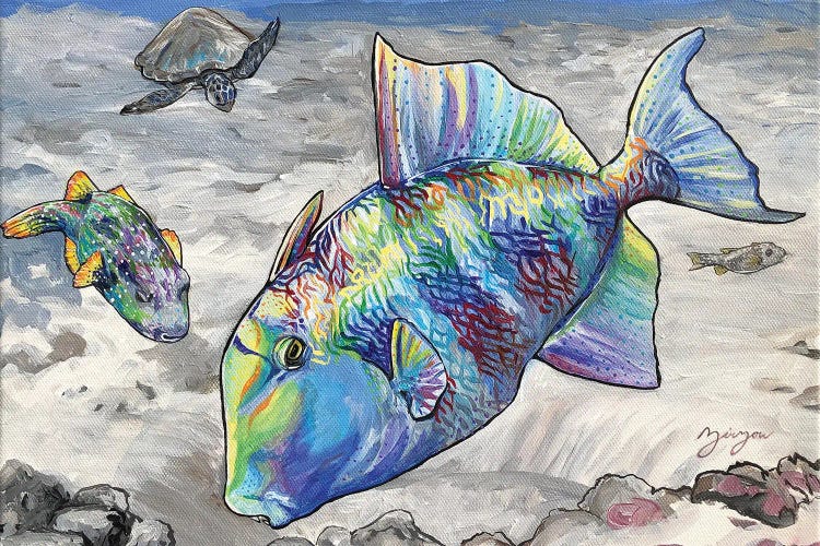 The Tiggerfish And The Puffer by Amanda Zirzow wall art