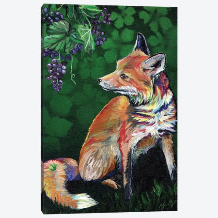 The Fox And The Grapes Canvas Print #AZW29} by Amanda Zirzow Canvas Print