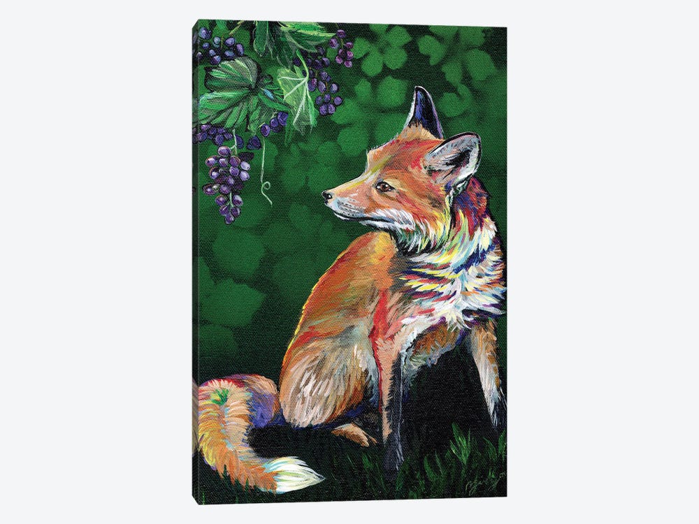 The Fox And The Grapes by Amanda Zirzow 1-piece Canvas Art