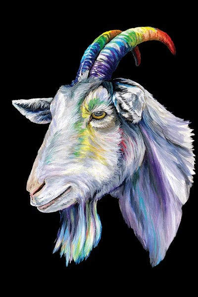 Goat by Amanda Zirzow framed wall art