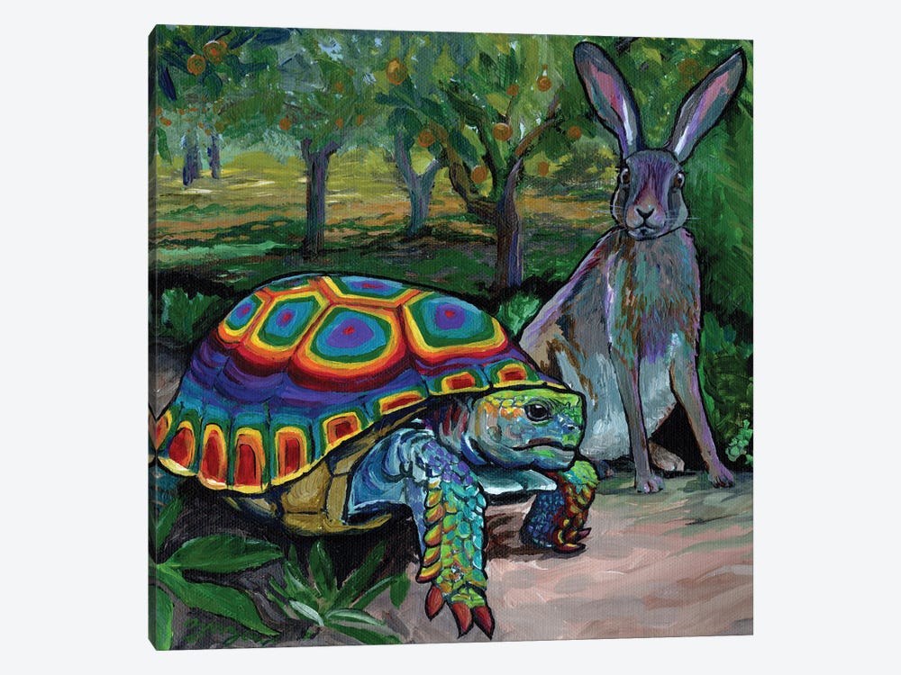 The Tortoise And The Hare by Amanda Zirzow 1-piece Art Print