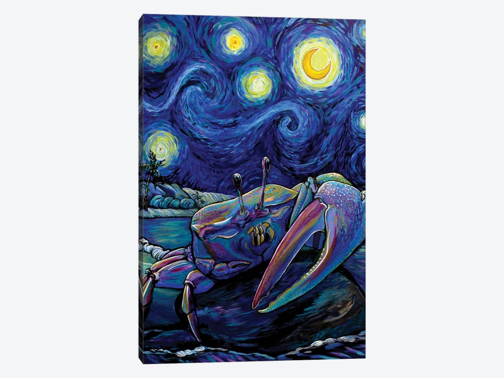 The Fiddler Crab In The Starry Night by Amanda Zirzow 1-piece Art Print