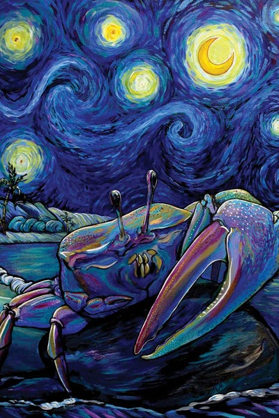 Amanda Zirzow: The Fiddler Crab In The Starry Night by Amanda Zirzow