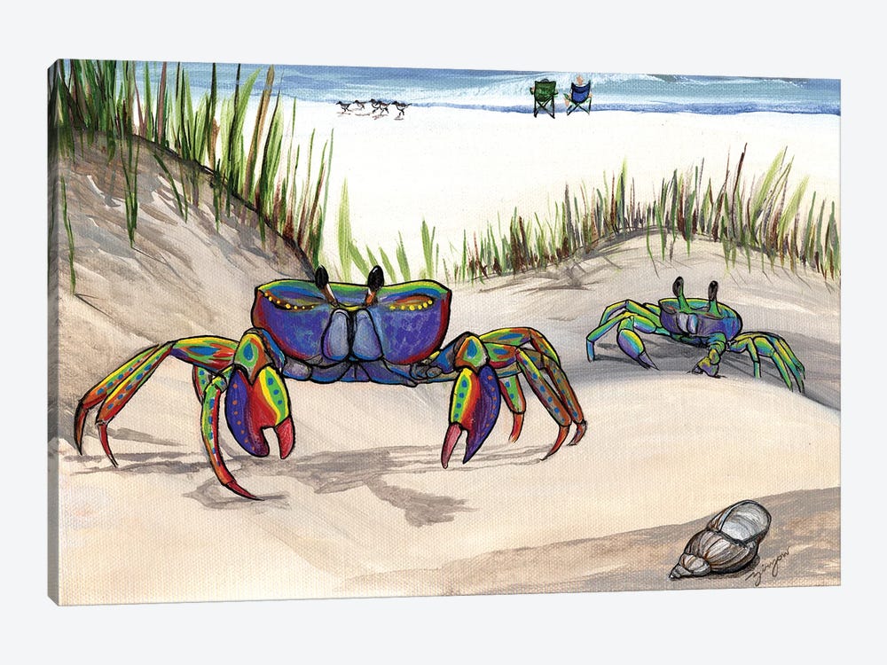 The Two Crabs (The Young Crab And His Mother) by Amanda Zirzow 1-piece Canvas Artwork