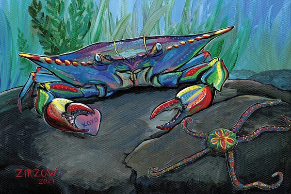 Amanda Zirzow: XOXO Crab by Amanda Zirzow