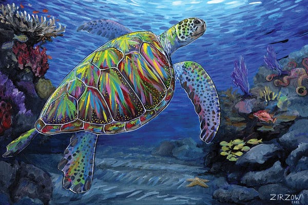 Amanda Zirzow: Spectrum Sea Turtle by Amanda Zirzow