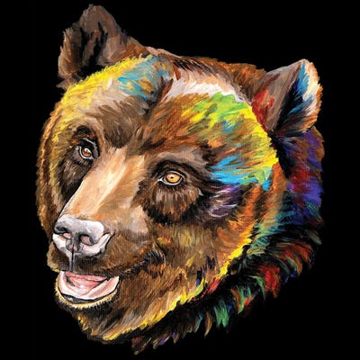 Bear by Amanda Zirzow framed wall art