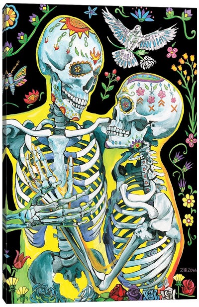 Eternity Canvas Art Print - Skeleton Art