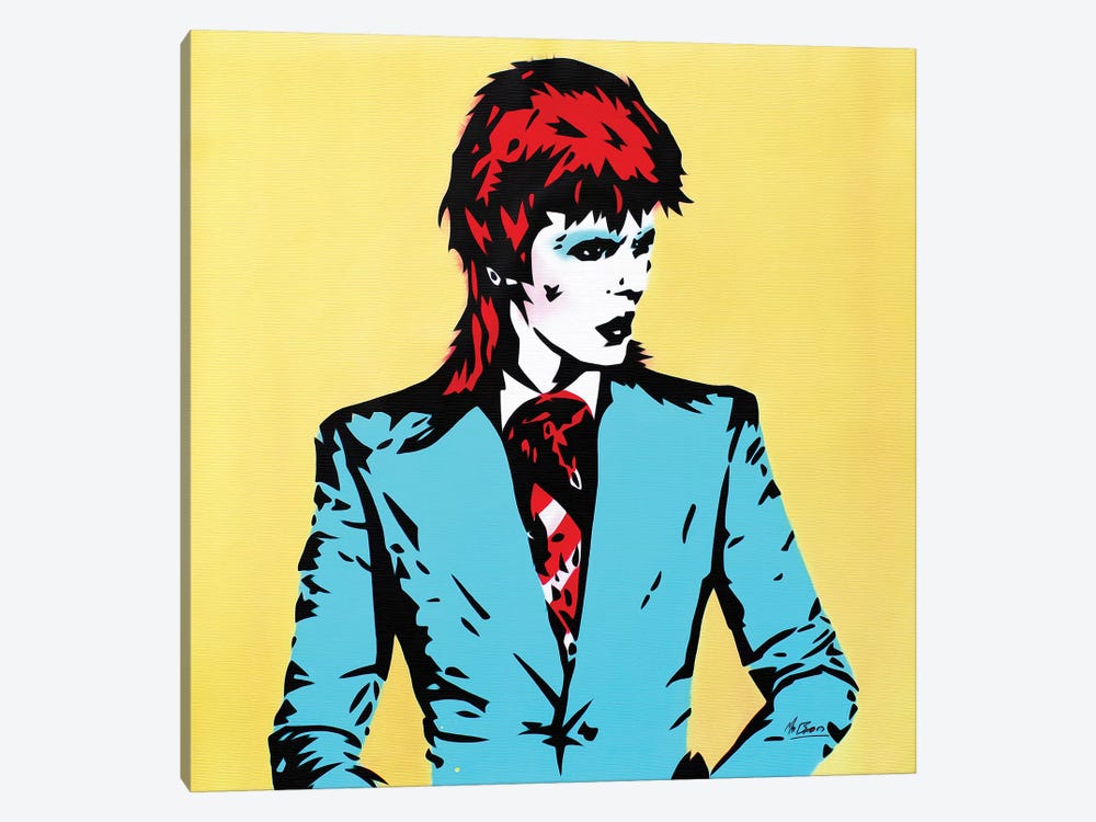 David Bowie: Life On Mars by MR BABES 1-piece Canvas Art Print