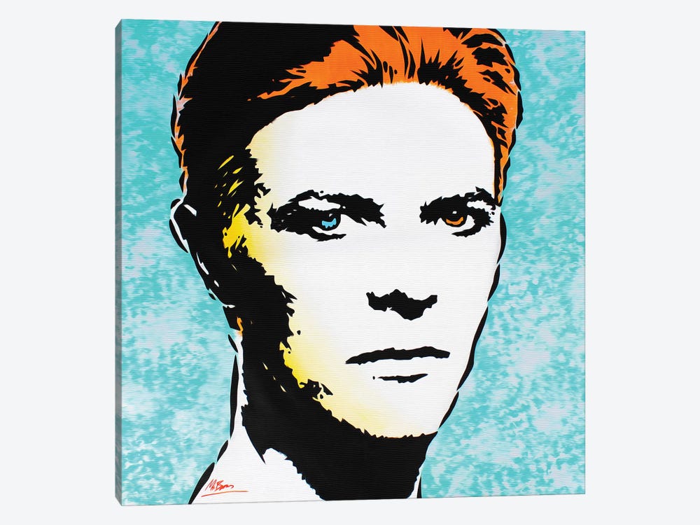 David Bowie: The Man Who Fell To Earth by MR BABES 1-piece Canvas Print