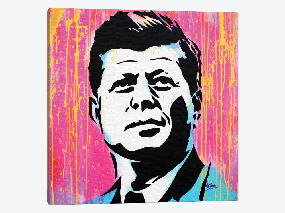 John F. Kennedy by MR BABES 1-piece Canvas Art