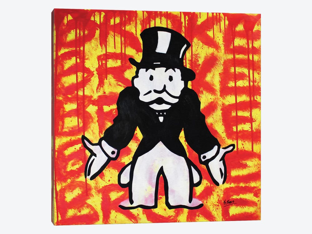 Mr. Monopoly (Broke) by MR BABES 1-piece Art Print