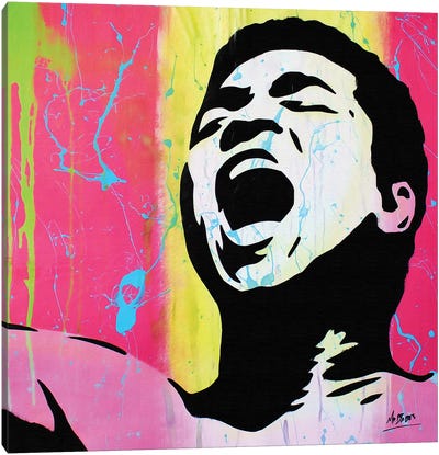 Muhammad Ali Canvas Art Print - Similar to Andy Warhol