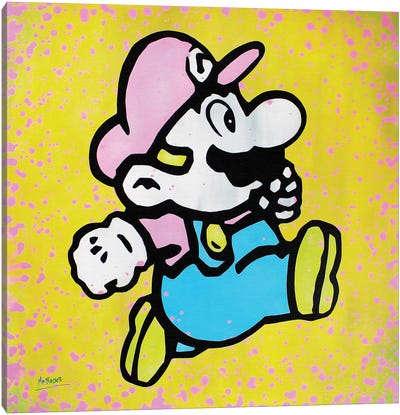 Super Mario Canvas Art Print - Mario