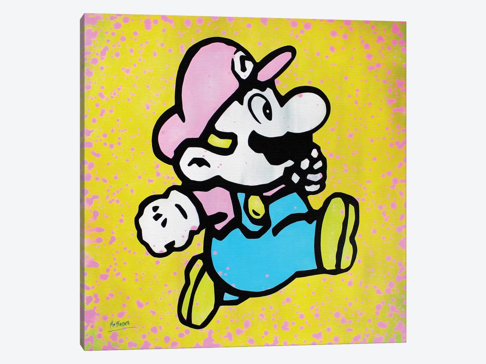 Super Mario by MR BABES 1-piece Canvas Wall Art