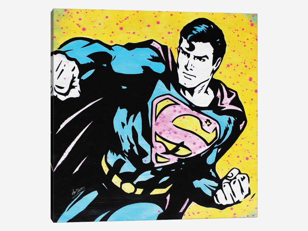 Superman by MR BABES 1-piece Canvas Art Print