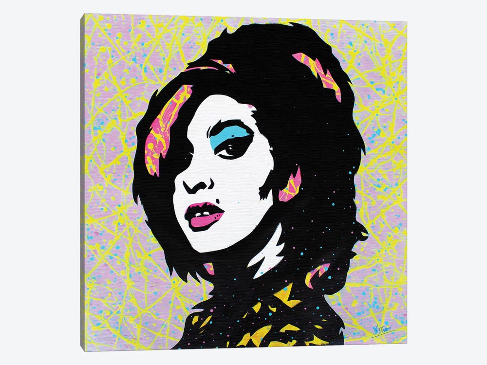 Amy Winehouse by MR BABES 1-piece Canvas Art Print