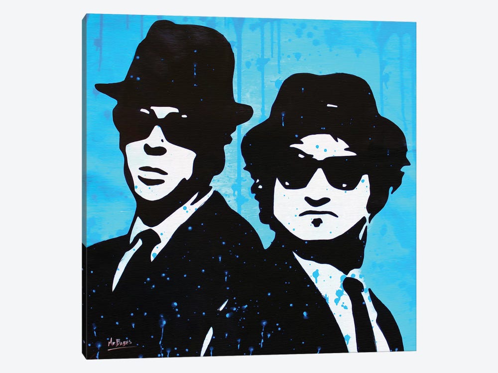 The Blues Brothers by MR BABES 1-piece Canvas Print