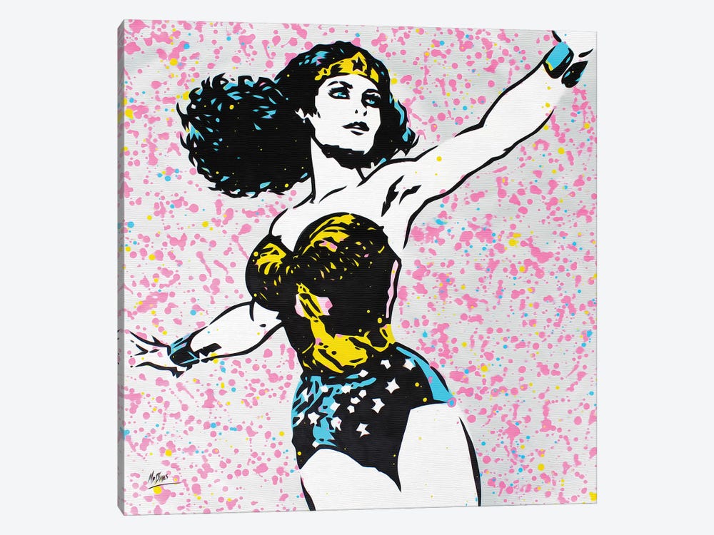 Wonder Woman by MR BABES 1-piece Canvas Wall Art