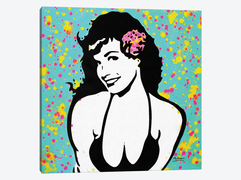 Bettie Page by MR BABES 1-piece Canvas Print