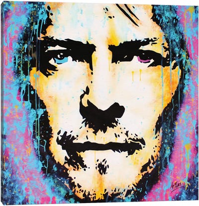 David Bowie: Legend Canvas Art Print - Pop Music Art