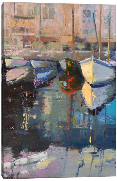 Valencia Boats Canvas Art Print - Harbor & Port Art