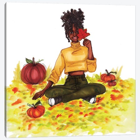 Autumn Leaves Canvas Print #BAH1} by Brooke Ashley Canvas Art Print