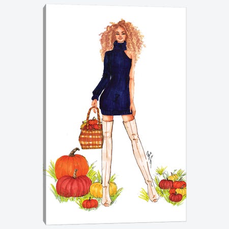 Pumpkin Patch Canvas Print #BAH21} by Brooke Ashley Canvas Wall Art