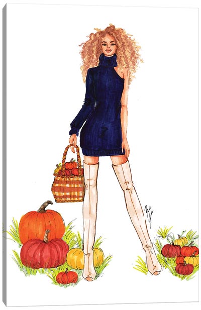 Pumpkin Patch Canvas Art Print - Brooke Ashley