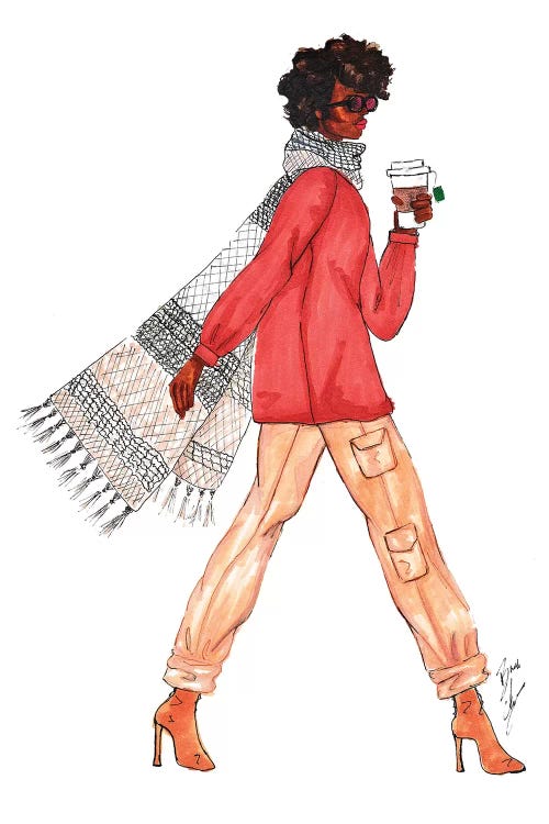 Scarf and Latte