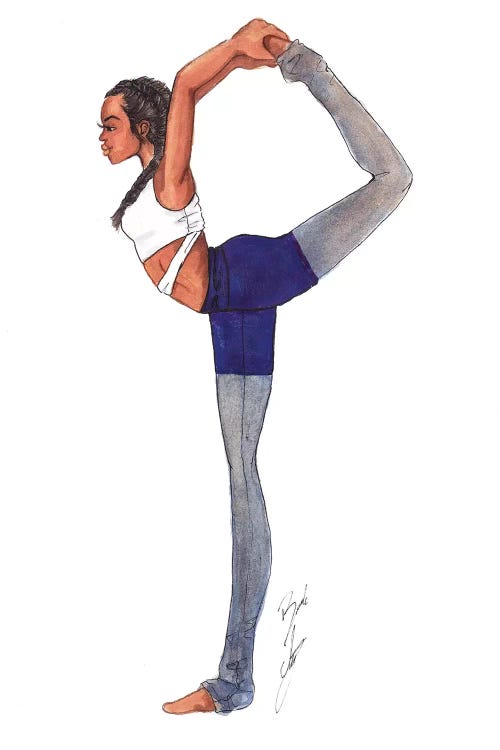 Yoga Girl by Brooke Ashley wall art