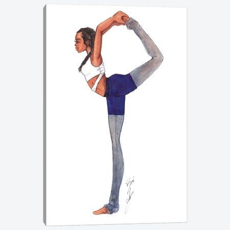 Yoga Girl Canvas Print #BAH36} by Brooke Ashley Canvas Wall Art