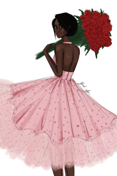 Fresh Roses by Brooke Ashley framed canvas print