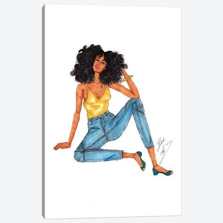 Curly Girl Canvas Print #BAH5} by Brooke Ashley Canvas Art