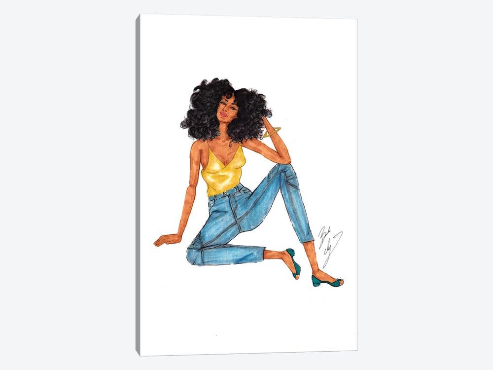 Curly Girl by Brooke Ashley 1-piece Art Print