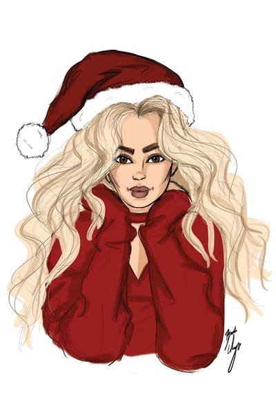 Holly Jolly by Brooke Ashley framed canvas print